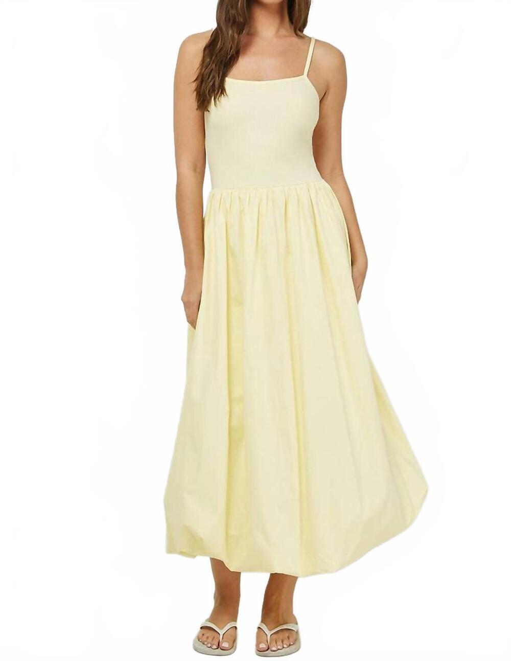 NEW NEEDII lily bubble hem dress in yellow